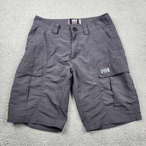 Helly Hansen Shorts Men 30 31 Gray Cargo Performance Outdoor Hiking Pockets Camp